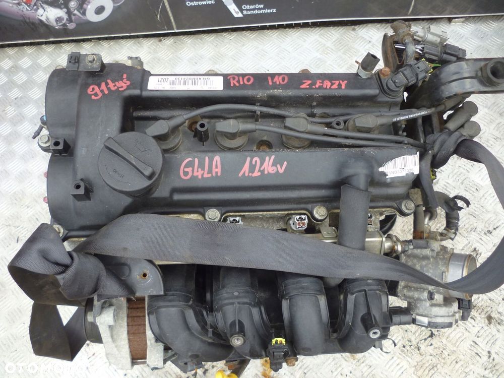 SILNIK KIA RIO 1.2 16V G4LA 91 TYS ZMIENNE FAZY - 2