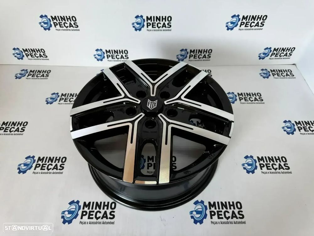Jantes Fox WX5 em 16x6.5 (5x118) Preto Polido - 7