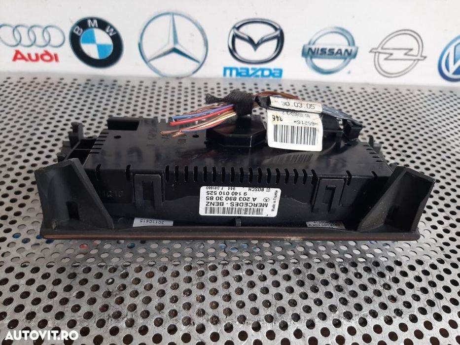 Panou Modul Comanda Clima Aer Conditionat Mercedes C Class W203 Mahon Cod A2038303085 - 4