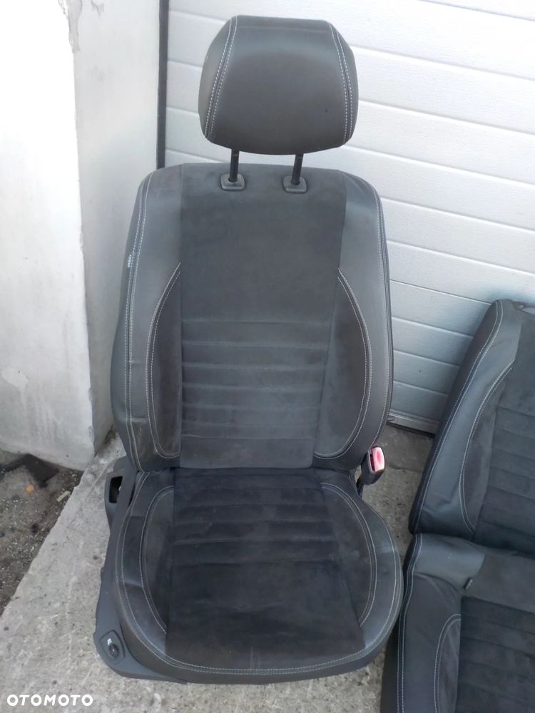 RENAULT LAGUNA III HB  FOTELE KANAPA SKÓRA ALCANTARA BOCZKI - 2