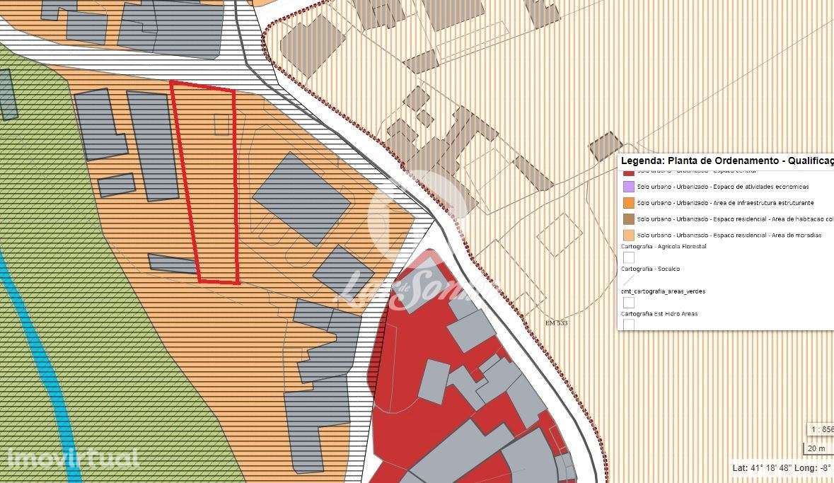 Terreno plano de construção para moradia em Alvarelhos, Trofa - Grande imagem: 2/9