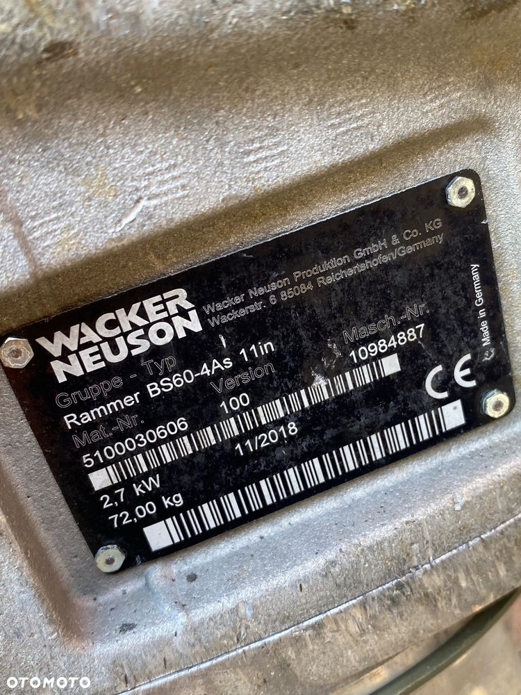 Stopa Wacker Neuson Bs 60-2 2018/2019 skoczek - 4