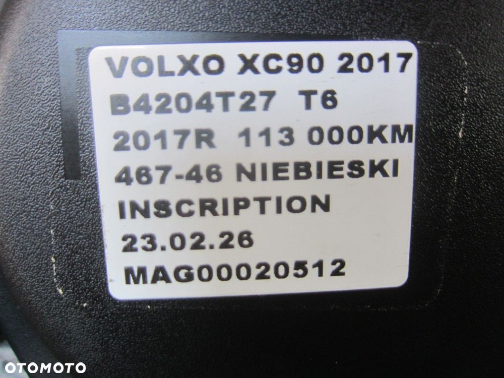 VOLVO XC90 II 2.0 T6 TURBO BENZYNA SILNIK KOMPLETNY B4204T27 2016R - 11