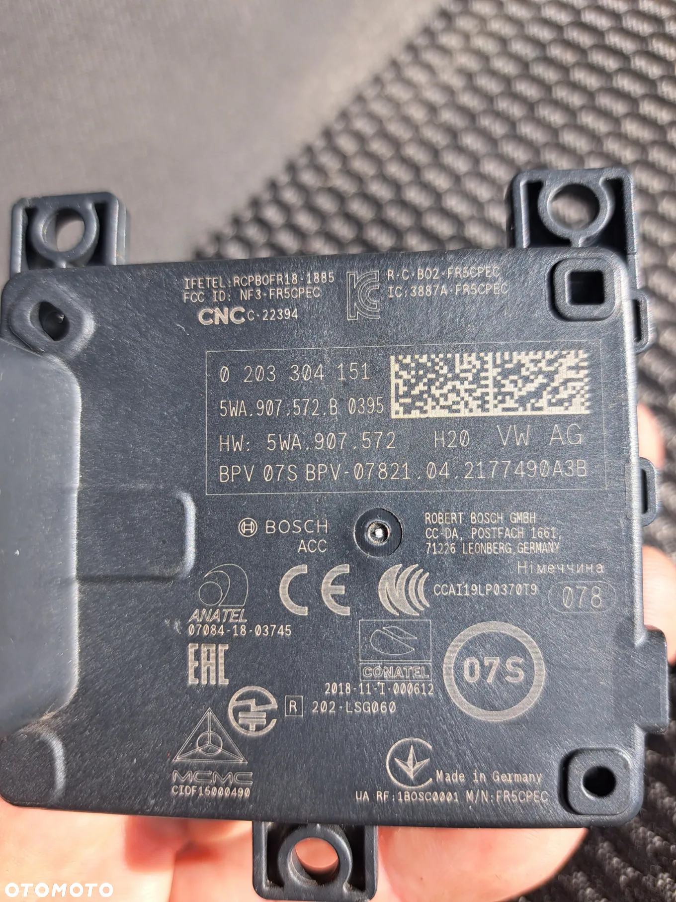 Radar Sensor Distronic ACC VW Golf 8 Caddy V 5WA907572B Škoda Octavia IV SEAT León IV KL Formentor Audi A3 8Y Radarsensor 2020 2021 2022 2023 - 6