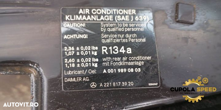 Suport far stanga A2218173920 Mercedes-Benz S-Class W221 [2005 - 2009 - 3