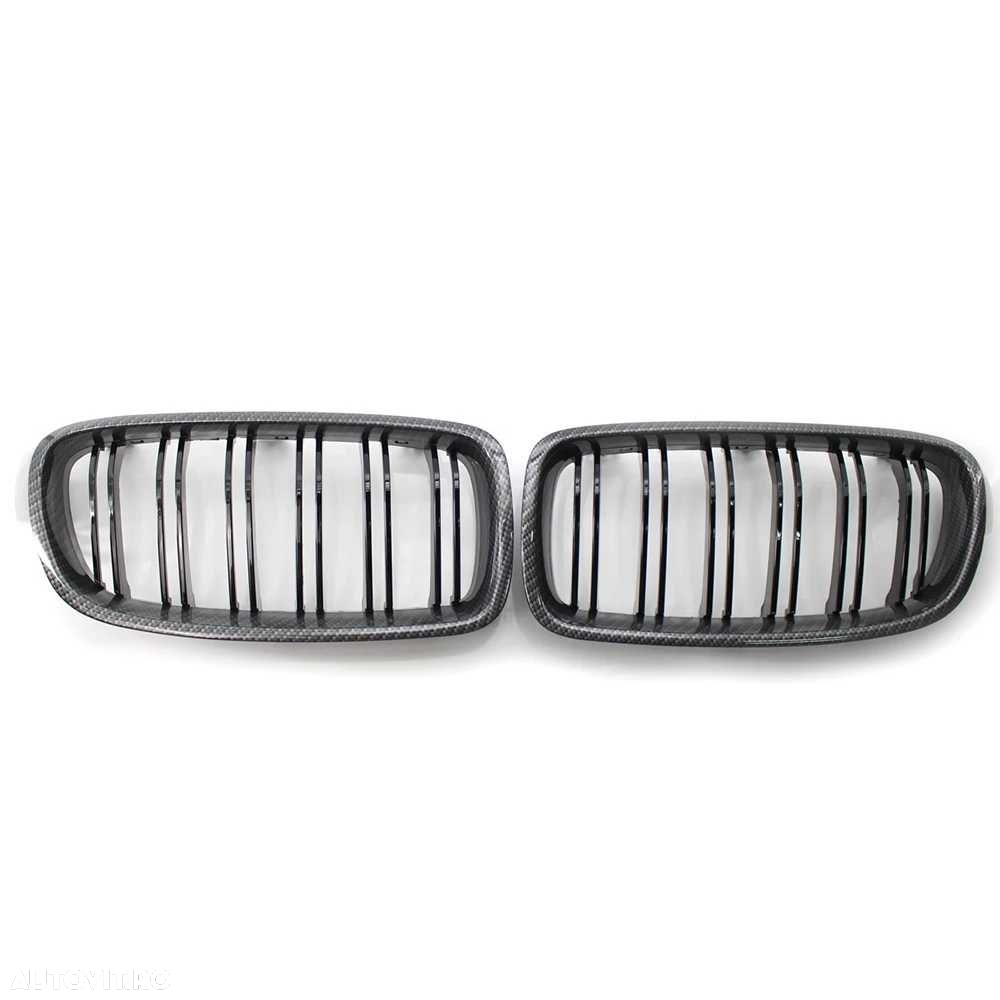 Grile Nari Duble M BMW F30 F31 F35 F80 CARBON, Capace Oglinzi M - 4