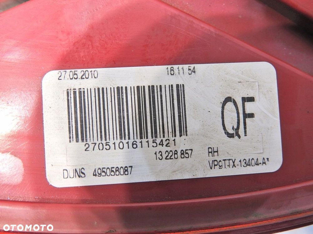 LAMPA PRAWA TYLNA TYŁ OPEL INSIGNIA A KOMBI - 7