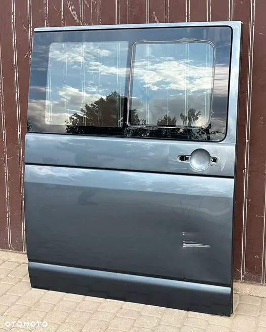 DRZWI BOCZNE PRAWE PRZESUWNE SZARE LD7U LD7V SZYBA VW T5 LIFT T6 CARAVELLE MULTIVAN TRANSPORTER - 3