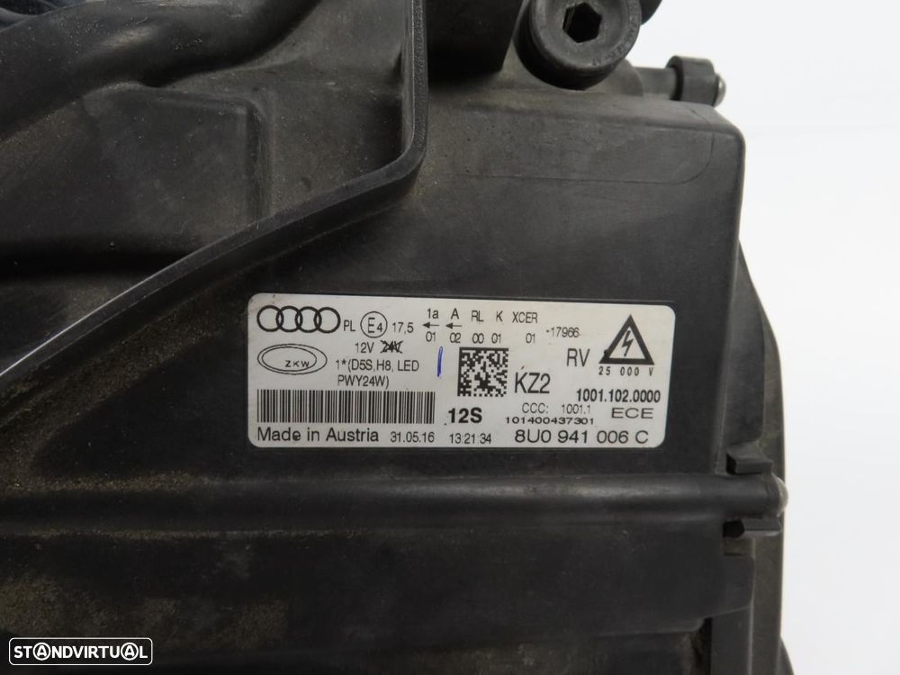 Farol Xenon Direito Usado / Original AUDI Q3 (8UB, 8UG) 8U0941006C - 5