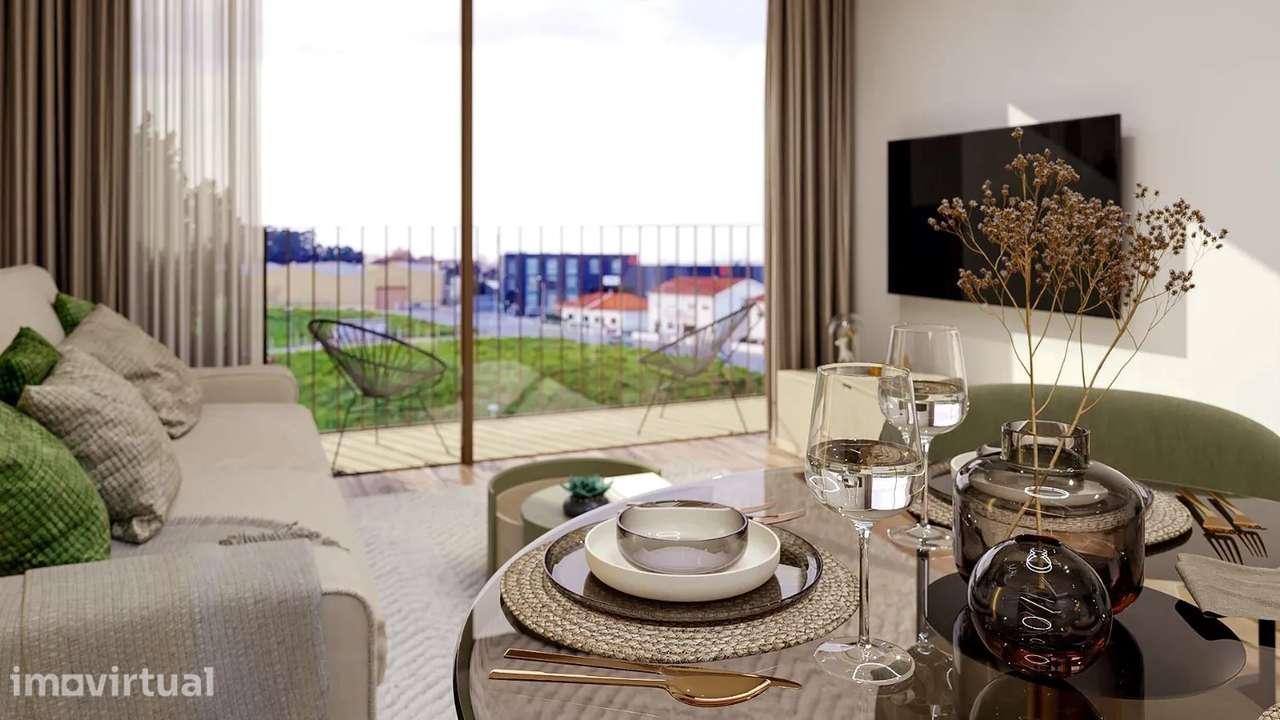 Apartamento T1 novo, jardins da seara 2º piso a poente - Grande imagem: 2/22