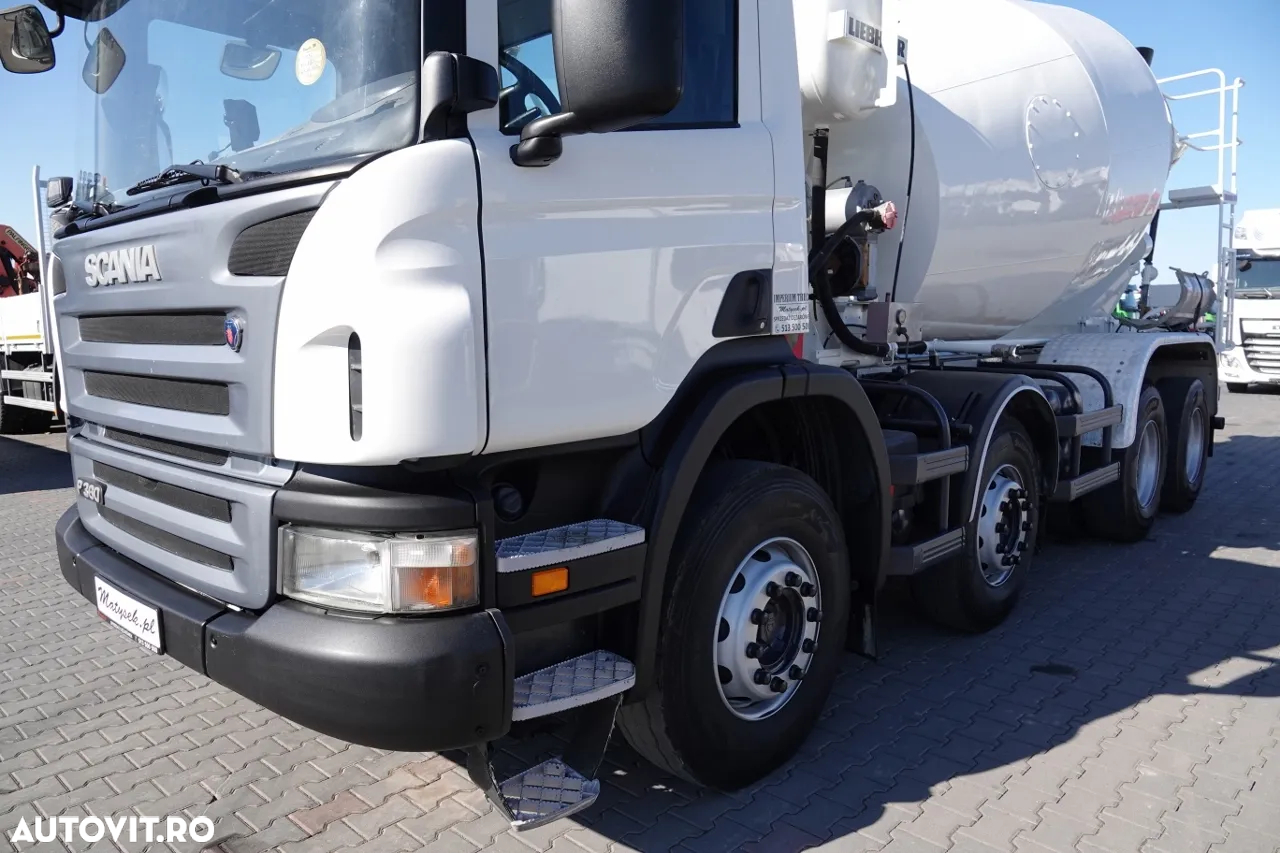 Scania P 360 / 8x4 / BETONATOR / PEAR / LIEBHERR / 9mc / MANUAL - 6