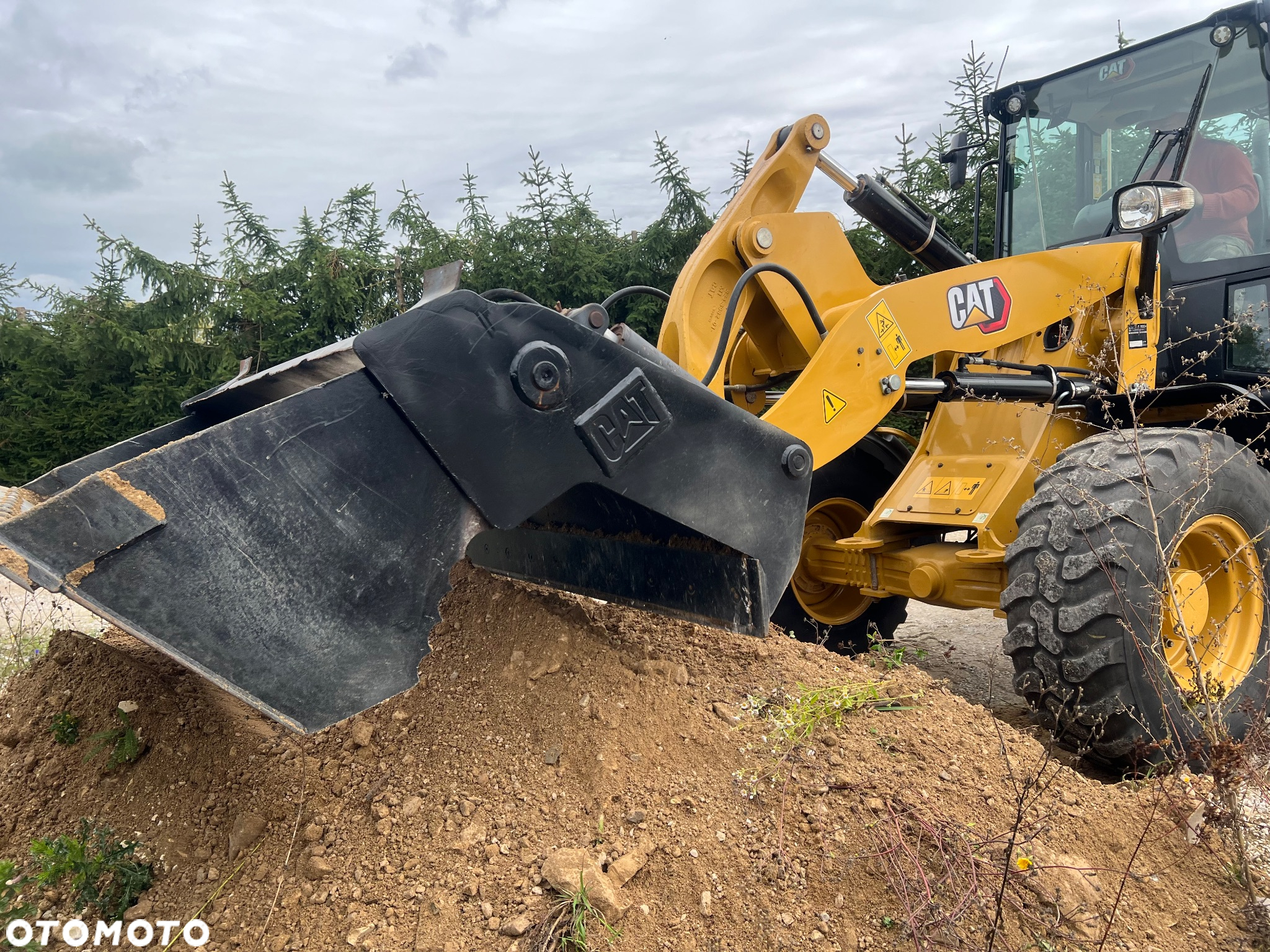 Caterpillar ŁADOWARKA CAT 908M 21r łyżka szczęka widły krokodyl 906 907 H przegubowa łamana Catepillar - 2