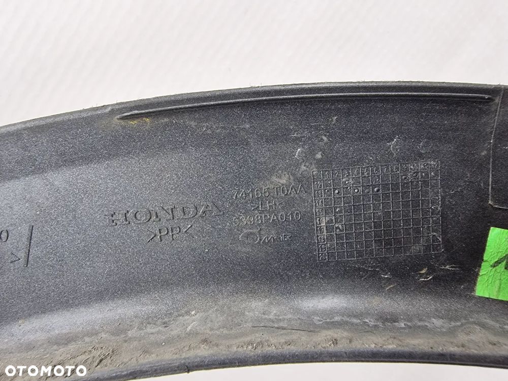 HONDA CR-V 12-15 LEWA LISTWA NAKŁADKA BŁOTNIKA  PRZEDNIA  PRZÓD , NR 74165T0AA , NR AUKCJI NB3 - 8