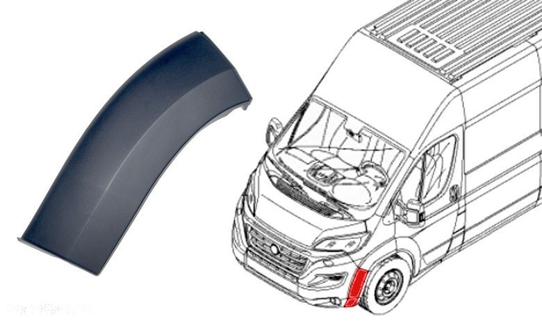 LISTWA NAROŻNIKA LEWA DUCATO JUMPER BOXER 2014- - 1