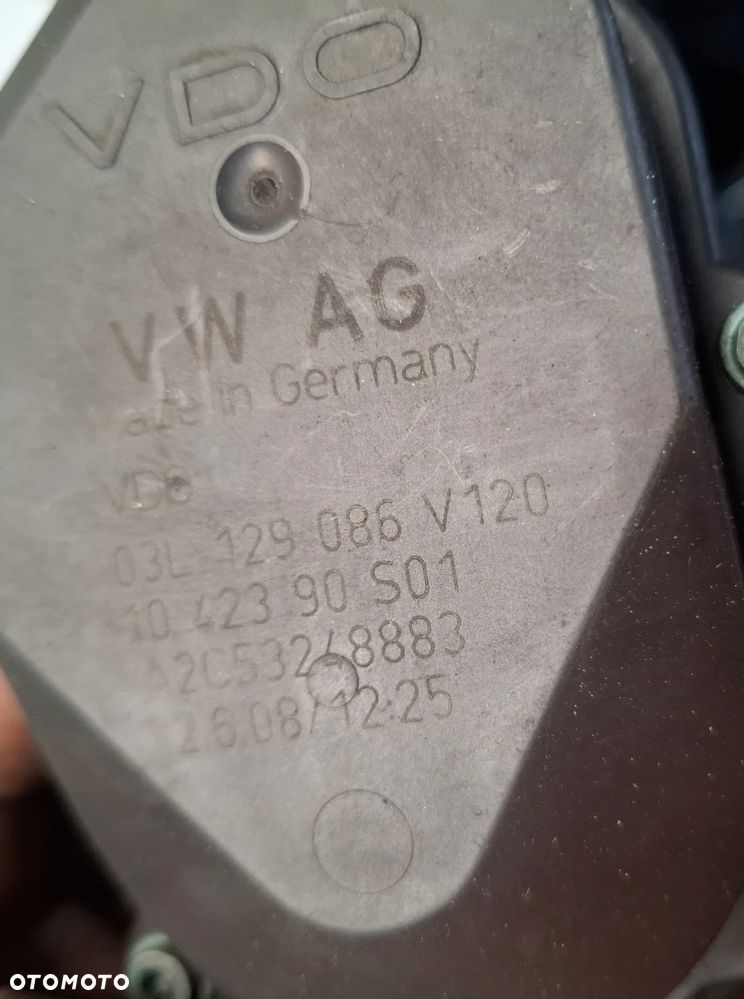 NASTAWNIK KLAP KOLEKTORA SSACEGO 2.0TDI VW SEAT SKODA AUDI 03L129086 SLASK WYSYLKA VAT - 2