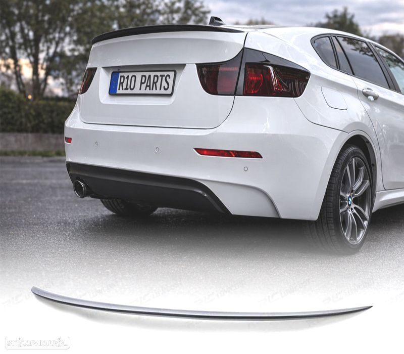 AILERON SPOILER BMW X6 E71 08-14 LOOK M PRETO BRILHANTE - 1