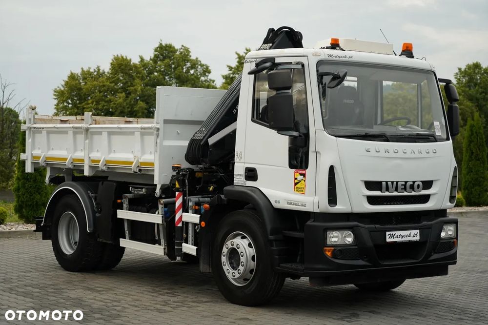 Iveco EUROCARGO 190EL32  / Wywrotka + HDS / HYDROBURTA / BORDMATIC / 3 STRONNY KIPPER - 3.5 M / EURO 6 - 11