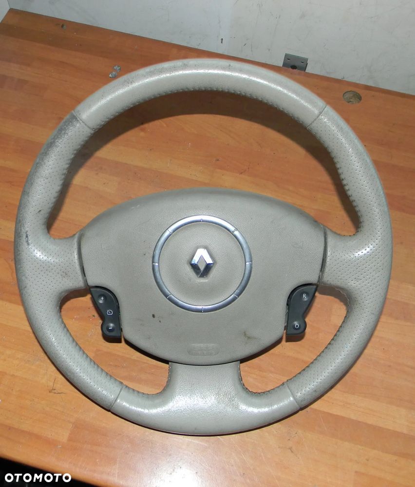 kierownica skórzana skóra RENAULT CLIO MODUS SCENIC MEGANE TRAFIC VIVARO MASTER - 1