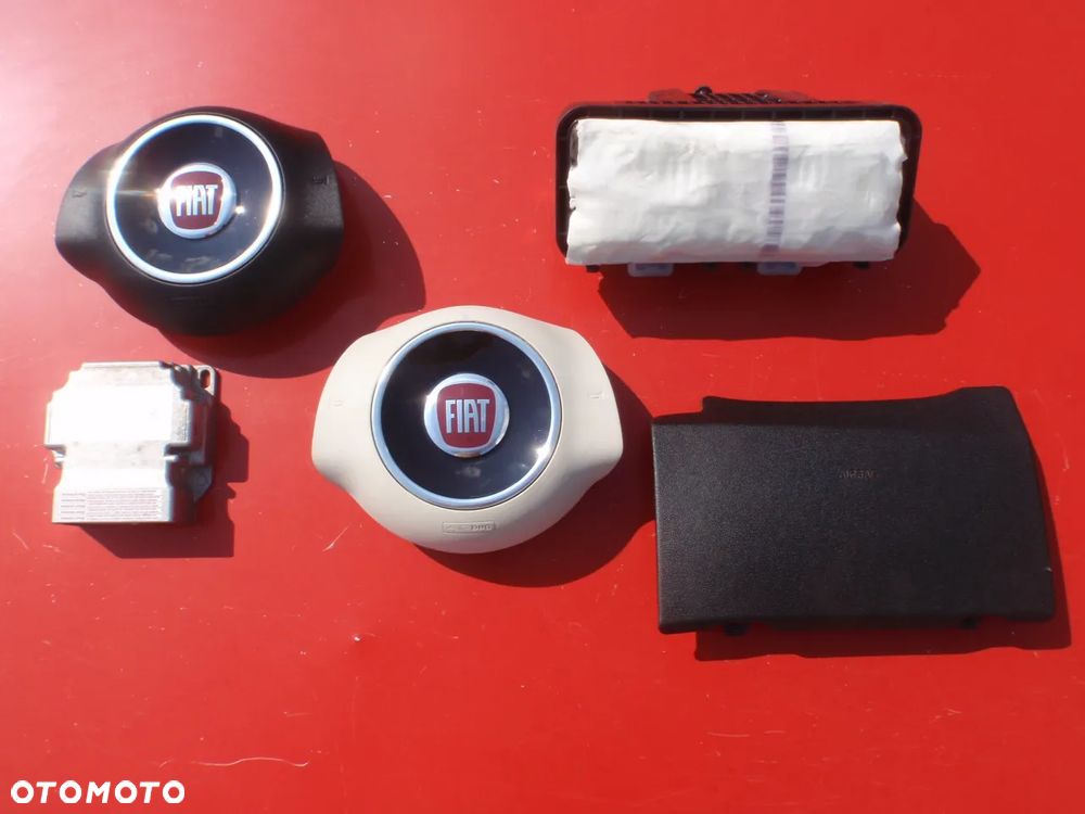 FIAT 500 DESKA KONSOLA KOKPIT AIRBAG AIR PODUSZKI POWIETRZNE KIEROWCY PASAŻERA KOLANOWA AIR BAG KOLAN PASY PAS NAPINACZE DOPINACZE NAPINACZ DOPINACZ SRS   O K A Z J A !!! - 8