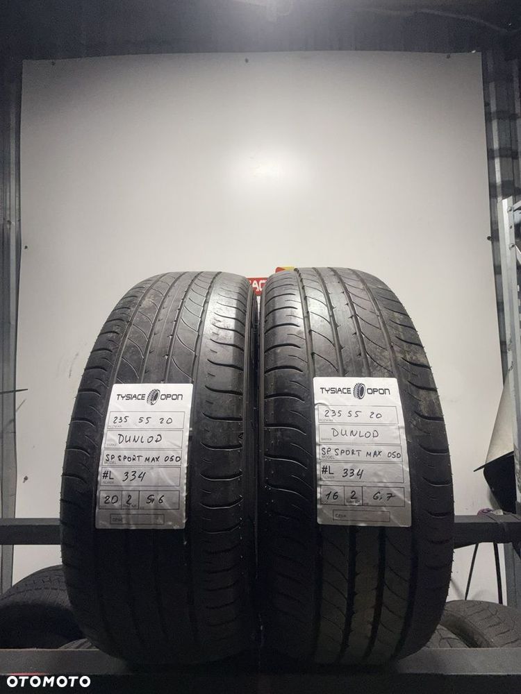 Opony letnie Dunlop 235/55 R20 SP Sport Maxx 050 #L334 szt2 używane - 1