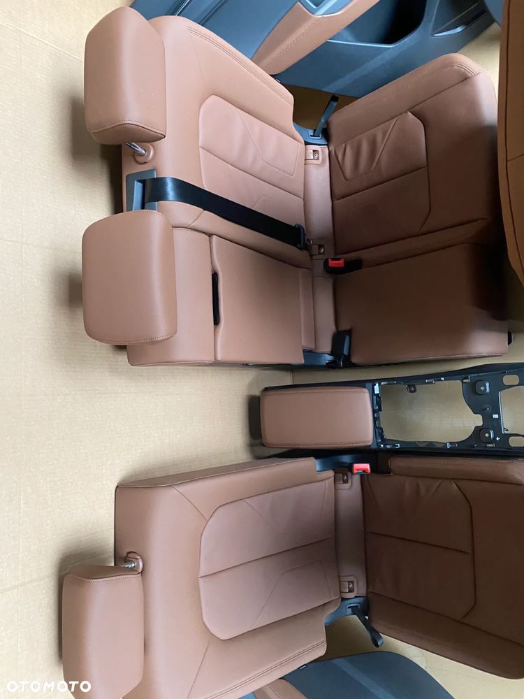 Audi Q3 83A kompletny środek Fotel fotele kanapa skóra boczki brązowe 32km - 6