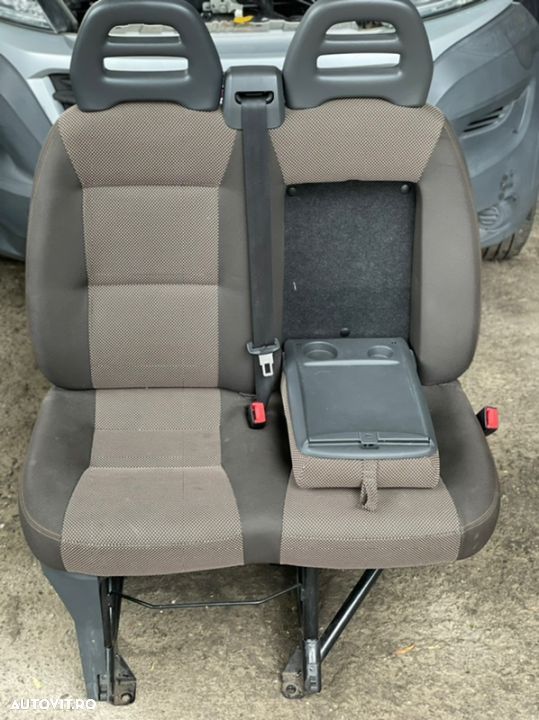 bancheta 2 locuri scaun pasager Fiat ducato model nou Peugeot boxer Citroen Jumper 2016 scaune scaun pasager dreapta 2 locuri doua persoane cu centura si suport compatibile cu mai multe modele de dube - 1