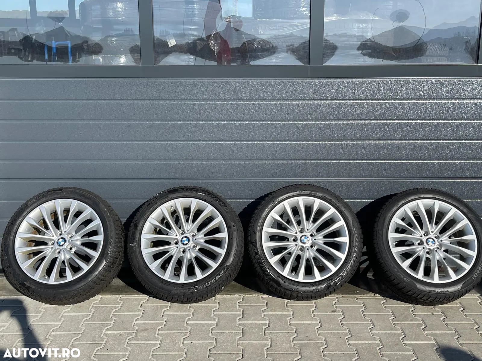 Jante Bmw seria 5 G30, originale, 18 inch, cu anvelope iarna - 1
