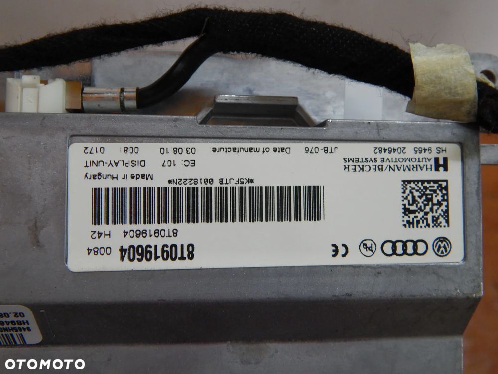 Przełącznik tuner radio wyświetalcz navi AUDI A4 s4 B8 A5 A6 c7 08-15 Łuków części - 8
