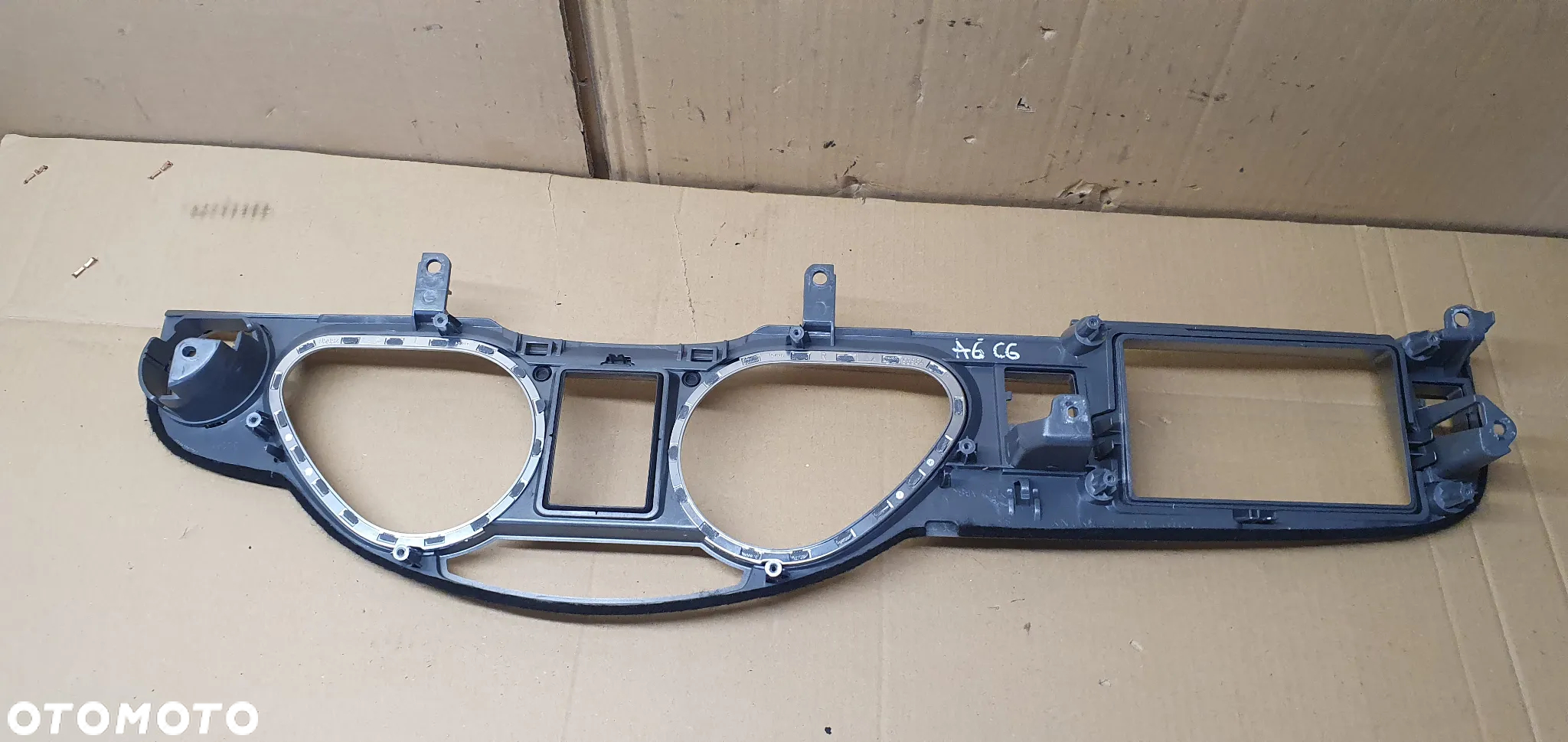Osłona obudowa licznika zegarów dekor Audi A6 C6 4F1857115F - 6