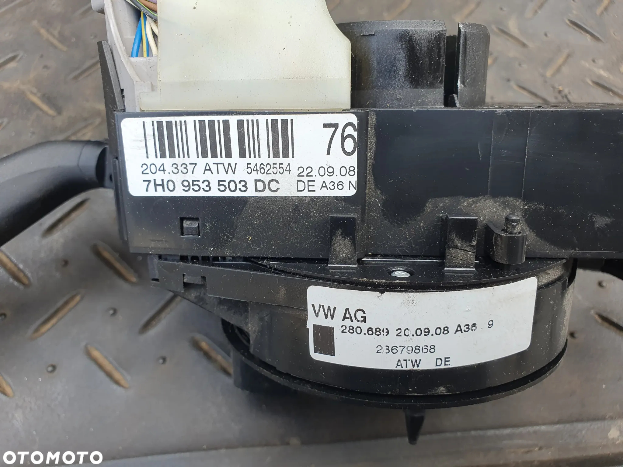 VW SEAT SKODA PRZEŁĄCZNIK ZESPOLONY TAŚMA ZWIJAK AIRBAG MANETKI 7H0953503DC TRANSPORTER T5 IBIZA IV 6J FABIA II - 2