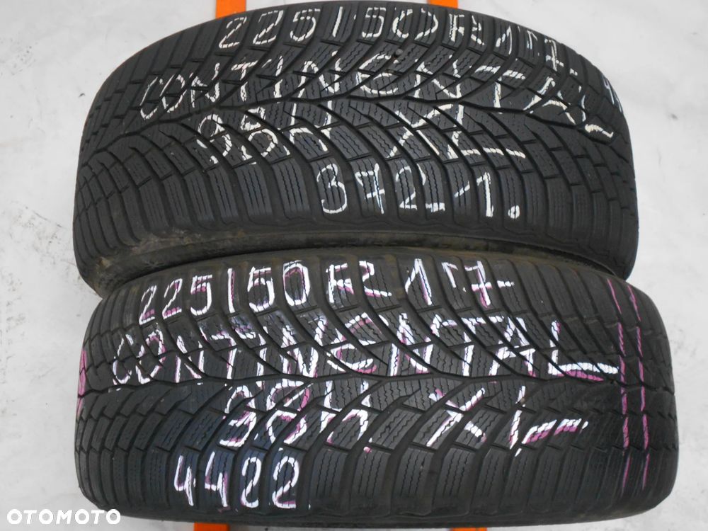 OPONY 225/50R17 CONTINENTAL WINTER CONTACT TS 870 XL DOT 4422 / 3721 7MM - 1