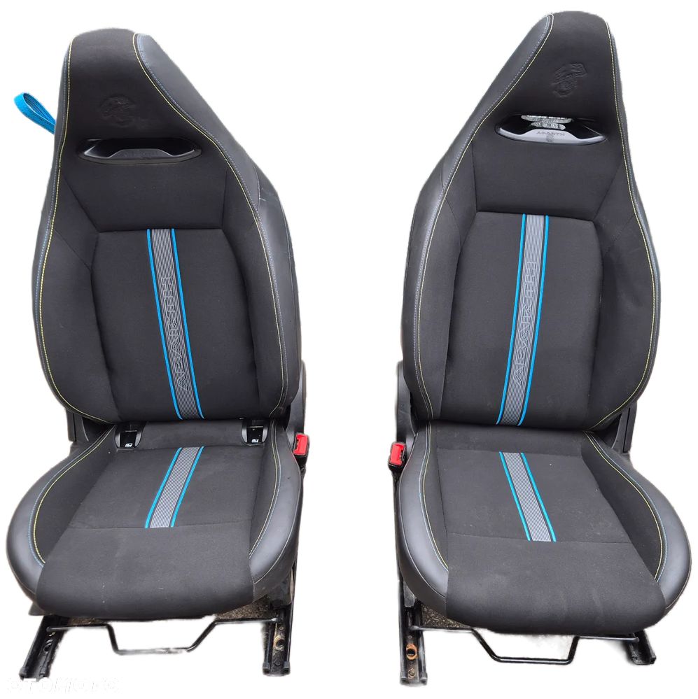 Fotel przedni prawy + lewy Fiat 500 Abarth elektryk electric - 1