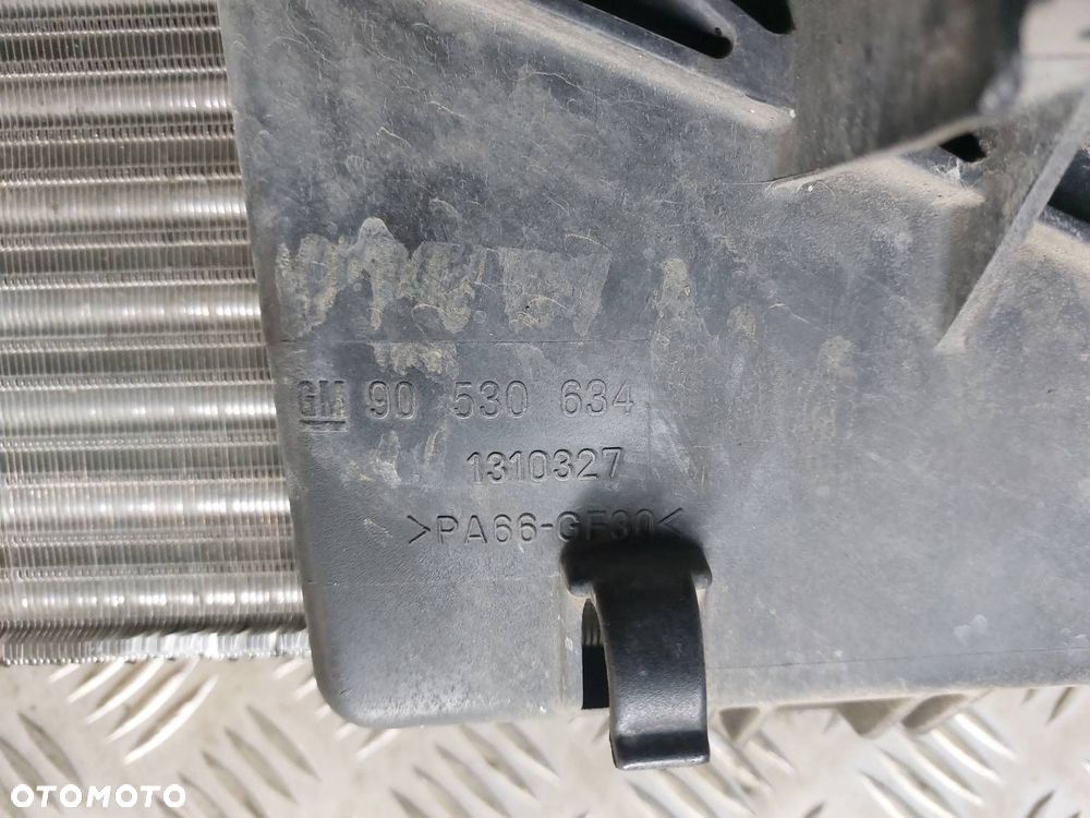 CHŁODNICE KOMPLET + WENTYLATORY OPEL OMEGA B 90530634 90570701 52460418 - 9