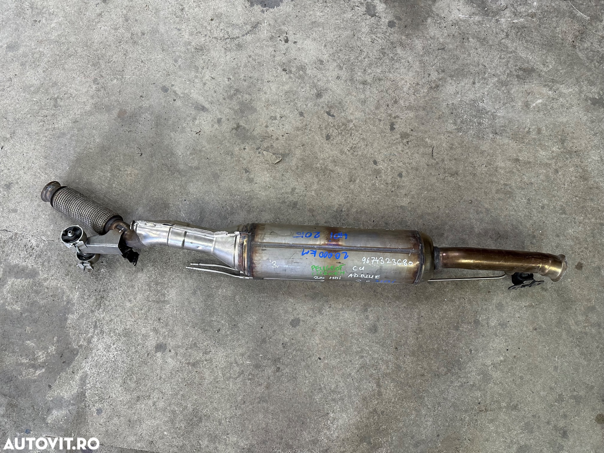 Catalizator ,filtru particule CITROEN ,PEUGEOT 2.0 hdi an 2015 cu AdeBlue cod 9674323680 - 2