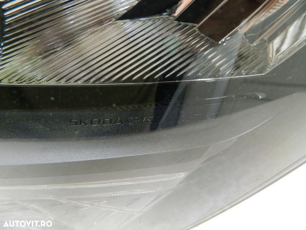 Far stanga Skoda Scala Halogen LED CRYSTAL LIGHTING, 2019,  2020, 2021, 2022, 2023, cod origine 657941015. - 6