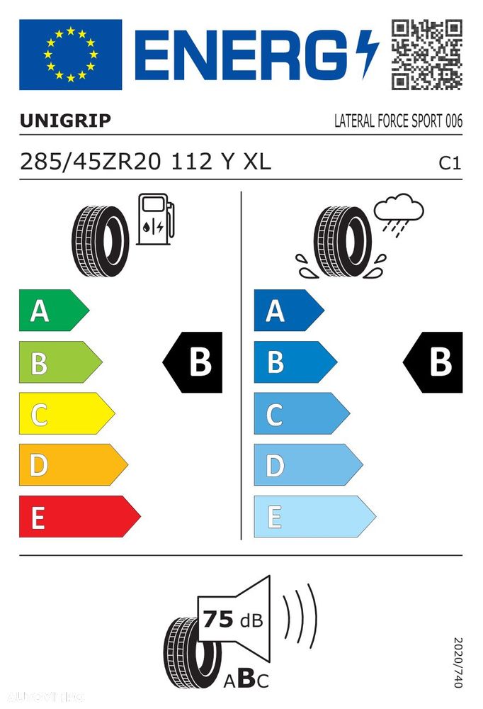 285/45 R20 112Y XL UNIGRIP (Gripmax) Anvelope noi vara protectie janta - 2
