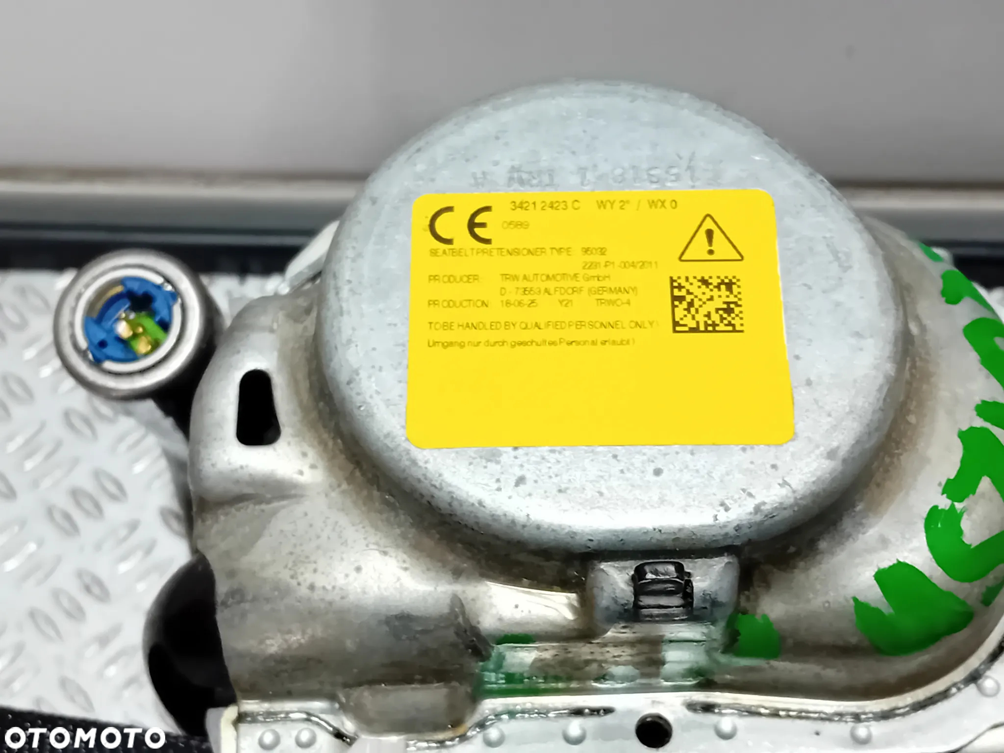 pas bezpieczeństwa lewy przód Renault Trafic III 2018 do naprawy 34212423C - 2