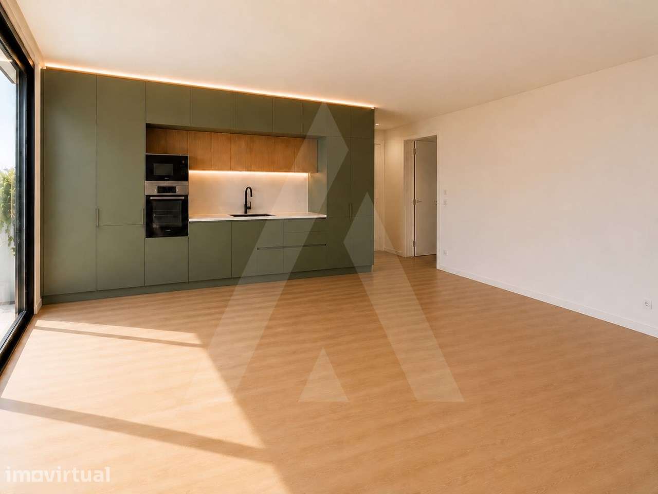 Apartamento T2 no Ed. Golden com varanda e garagem em São Bernardo - Grande imagem: 3/19