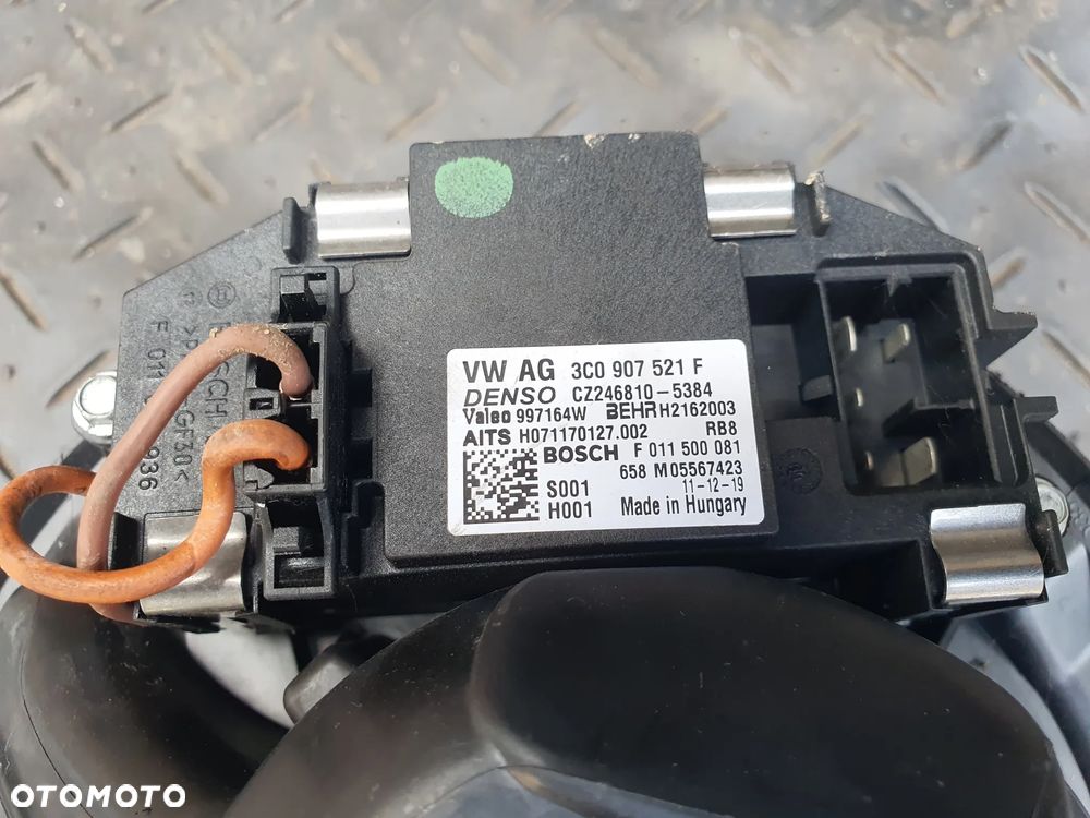 VW AG DMUCHAWA WENTYLATOR NAWIEWU 3C0907521F 3C1820015N  + REZYSTOR OPORNICA SEAT LEON II ALTEA GOLF - 5