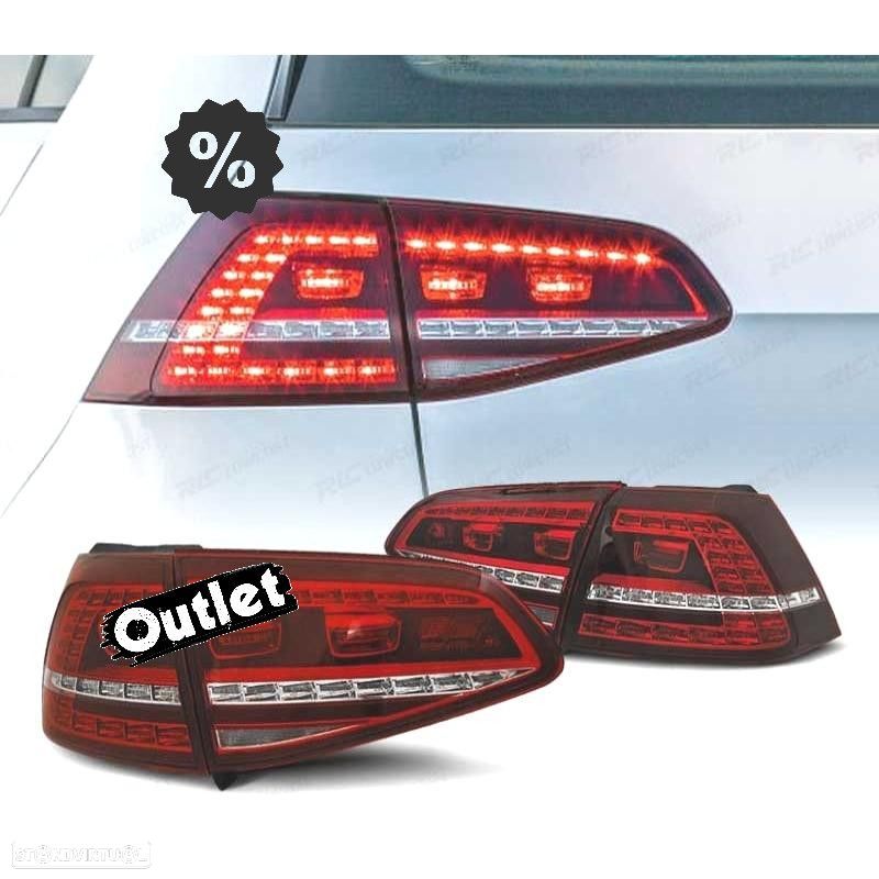 R014098C2 FAROLINS VOLKSWAGEN VW GOLF 7 12-17 LOOK GTI LEDS INDICADORES DINÂMICO - 1