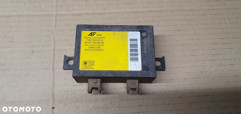 Moduł sterownik Immobilizera Immo VW Sharan 7M0953257E - 1