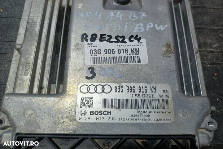 Calculator motor ECU 03G906016KN 0281013293 - 2.0 TDI BPW 03G906016KN - 3