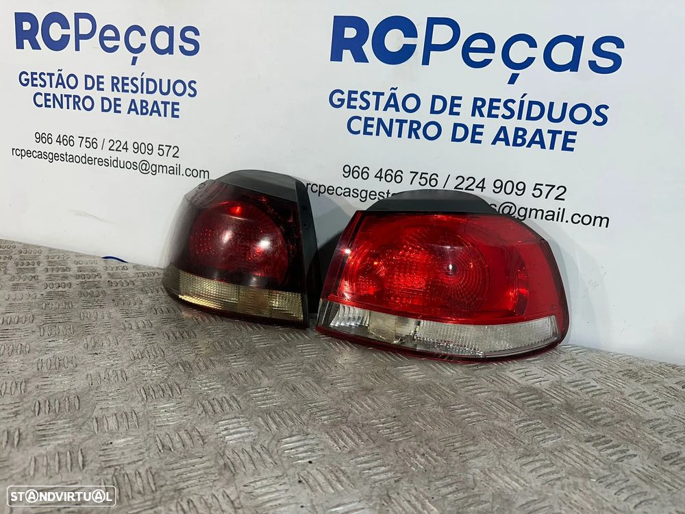 .Conjunto Farolins Tras Traseiro Esquerdo Direito Original Volkswagen VW Golf 6 Mk6 5k0945096E 5k0945095E 2008 - 2013 - 3