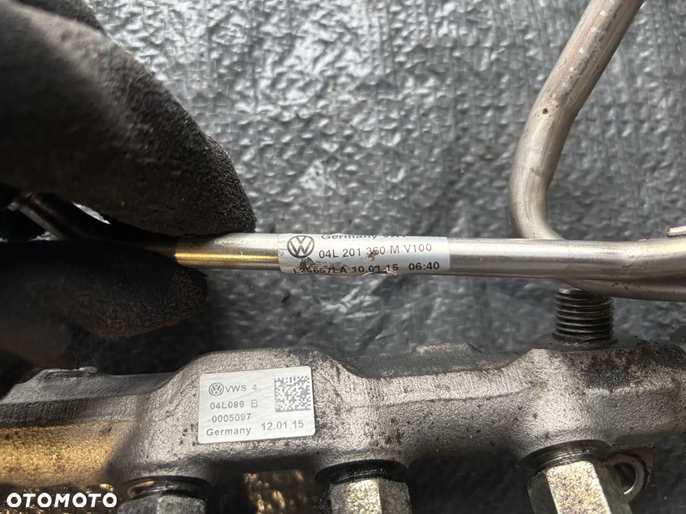 Vw Skoda Audi 1,6 diesel listwa wtryskowa 04L089B - 4
