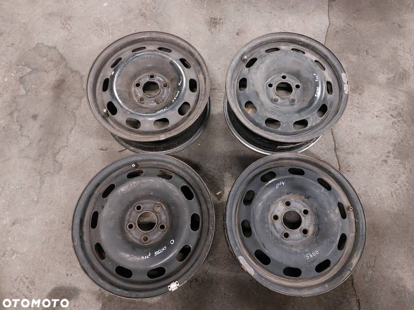 FELGI STALOWE 4 SZT VW GOLF IV 1J0601027Q 5X100 6Jx15 ET38 FI57,1 - 1