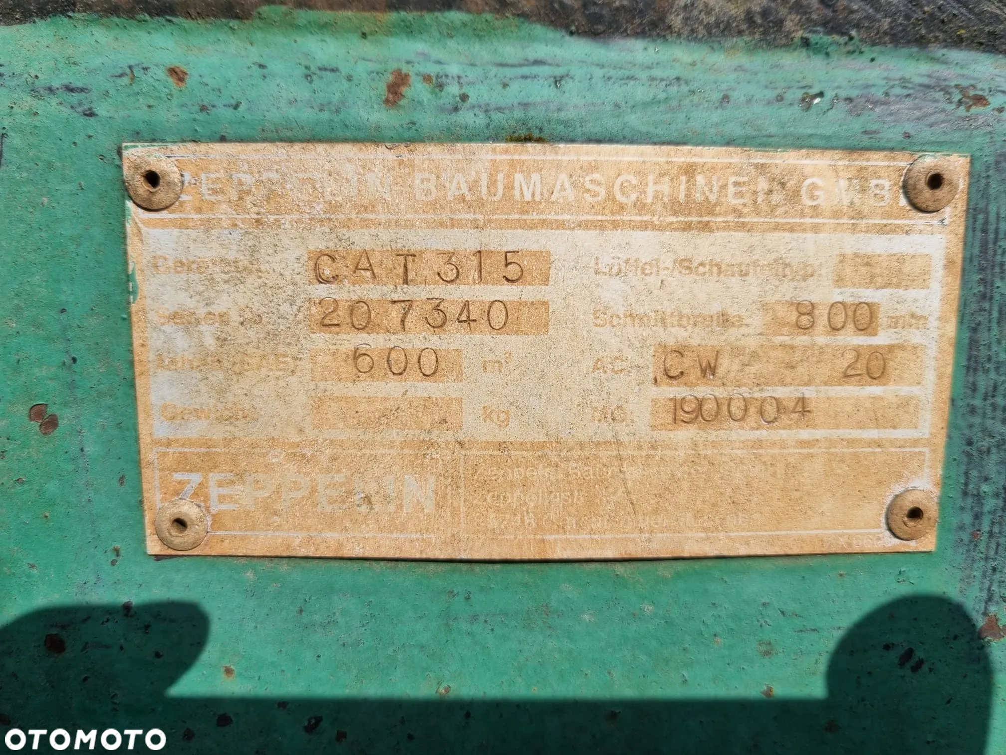 Łyżka do kopania 80cm złącze Verachtert kopiąca do koparki koparka CW30S CW20 Cw30, 75,90,100 - 5