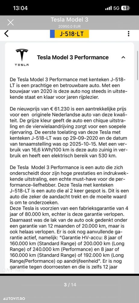 Tesla Model 3 Langstreckenbatterie Allradantrieb Dual Motor - 9