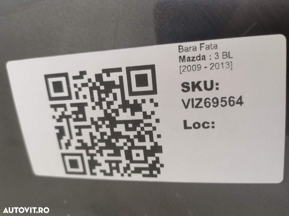 Bara Fata Mazda  3 BM 2013 2014 2015 2016 Originala In Stare Buna - 8