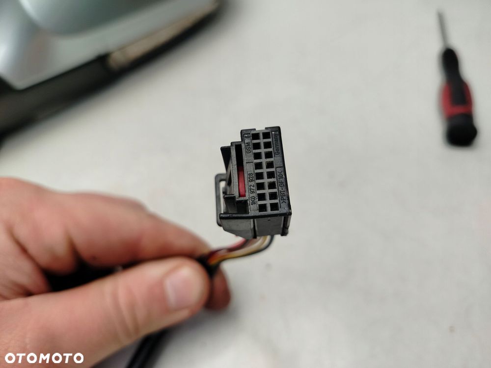 volkswagen passat b6 6 pin 06r- lusterko lewe zewnętrzne lb5m - 7