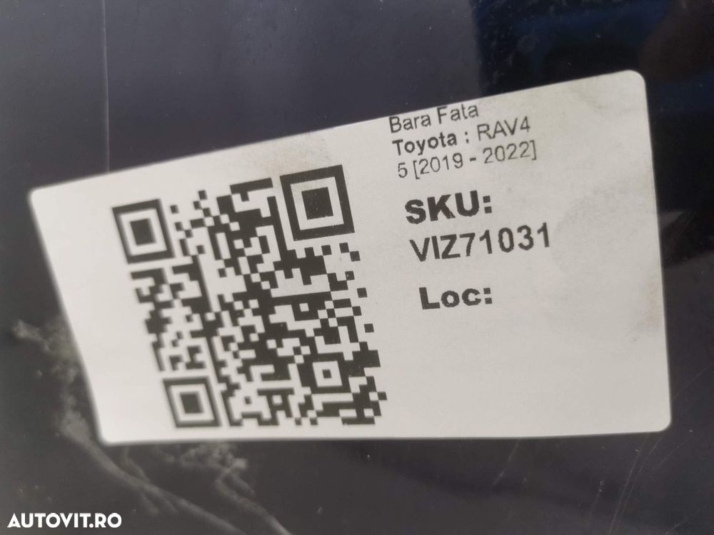 Bara Fata Toyota  RAV4 5 2019 2020 2021 2022 Originala In Stare Buna - 8